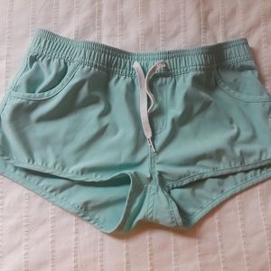 Turquoise swim shorts